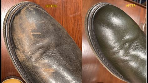 repairing scuffs on leather shoes